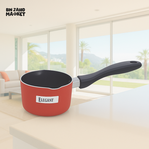 NON-STICK MILKPAN WITH POURING SPOUT – HEAT-RESISTANT HANDLE – EASY CLEAN – ELEGANT COOKWARE - 22CM