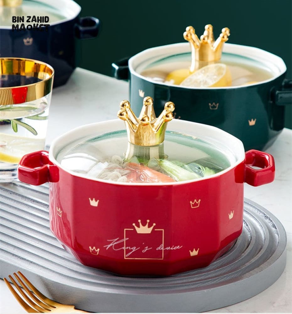 NORDIC CERAMIC SERVING BOWL