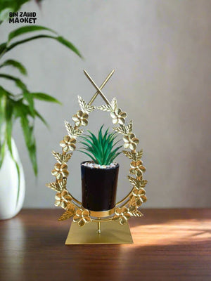 NORDIC LUXURY IRON HANDICRAFT PLANT ORNAMENTS - BLOOM & LEAF FRAME IRON STAND