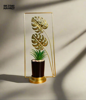 NORDIC LUXURY IRON HANDICRAFT PLANT ORNAMENTS - LEAF DUO