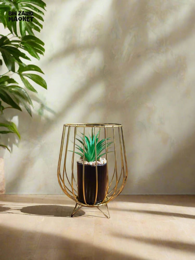 NORDIC LUXURY IRON HANDICRAFT PLANT ORNAMENTS - ROUND NORDIC IRON PLANT STAND