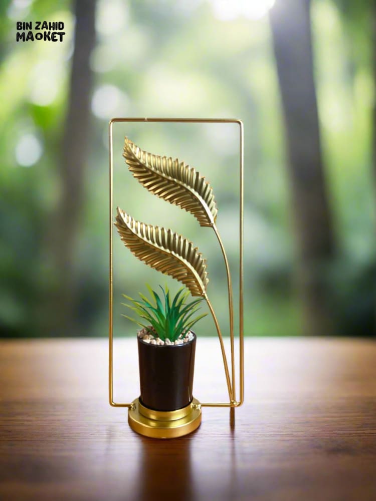 NORDIC LUXURY IRON HANDICRAFT PLANT ORNAMENTS - THE EMBRACE OF TWO LEAVES