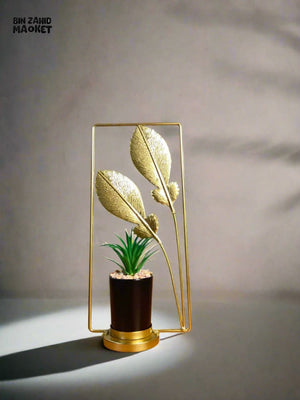 NORDIC LUXURY IRON HANDICRAFT PLANT ORNAMENTS - THE TWIN LEAVES