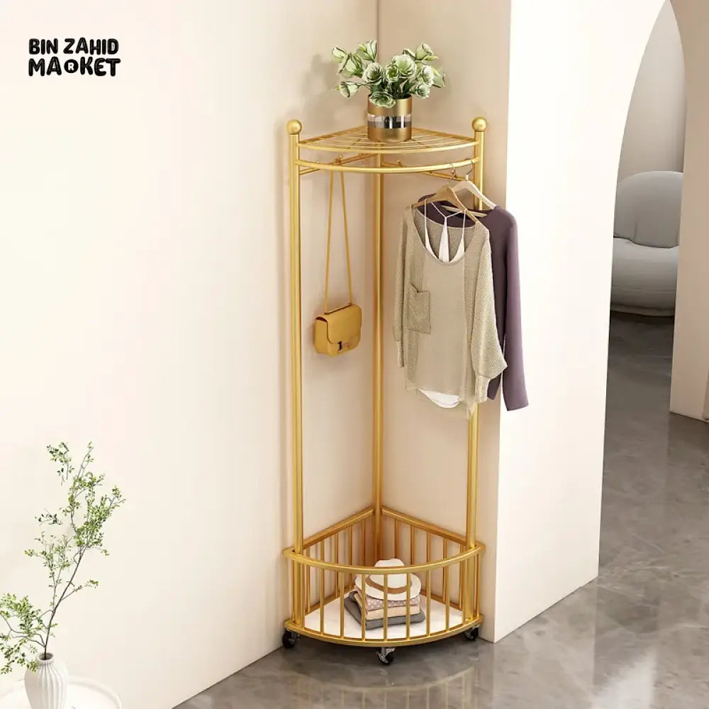 NORDIC MINIMALIST CLOTHING RACK – FLOOR STAND WARDROBE RAIL FOR HOME & GARDEN