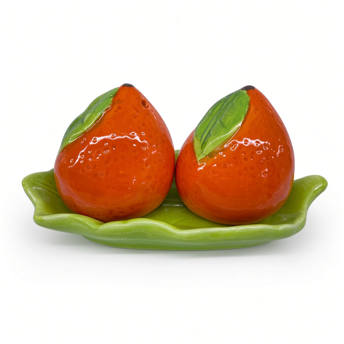 Kitchlux Ceramic Salt and Pepper Shakers - Oranges