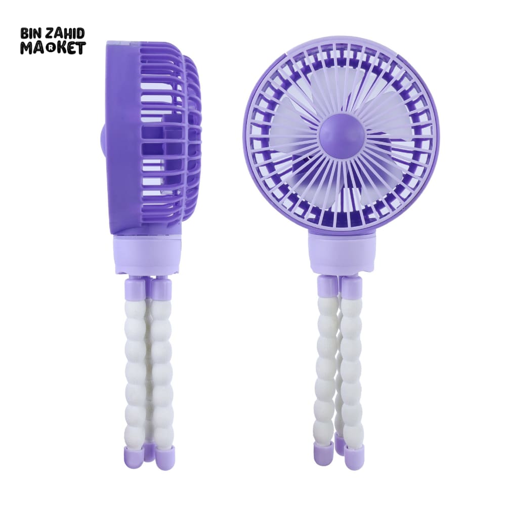 OCTOPUS PORTABLE FAN – HANDHELD TRIPOD FAN FOLDABLE NECK HANGING & DESKTOP COOLING FAN
