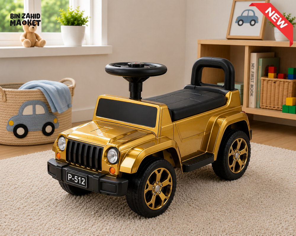 OFF-ROAD JEEP STYLE KIDS RIDE-ON CAR - GOLDEN