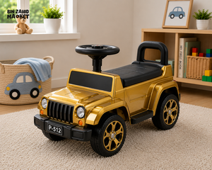 OFF-ROAD JEEP STYLE KIDS RIDE-ON CAR - GOLDEN