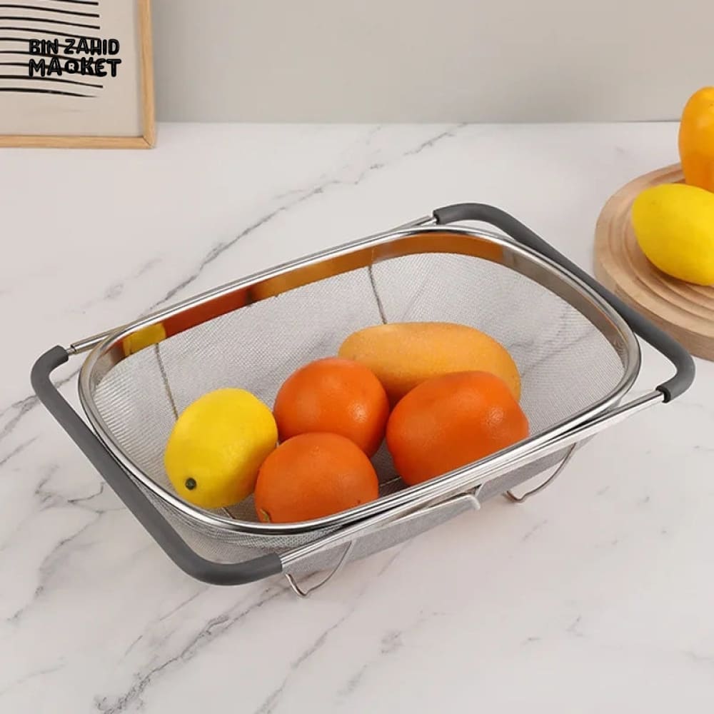 OVER THE SINK COLANDER STRAINER BASKET