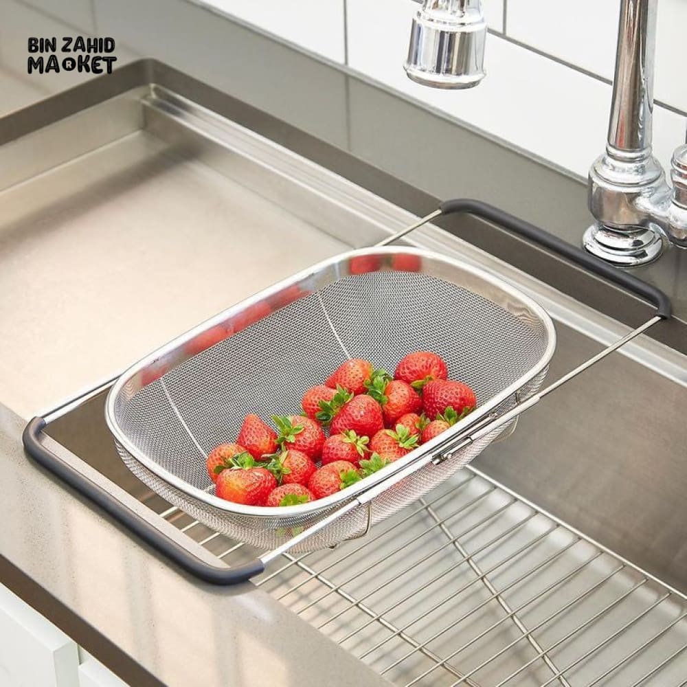 OVER THE SINK COLANDER STRAINER BASKET