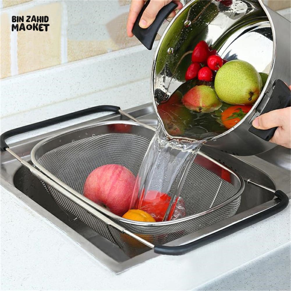 OVER THE SINK COLANDER STRAINER BASKET