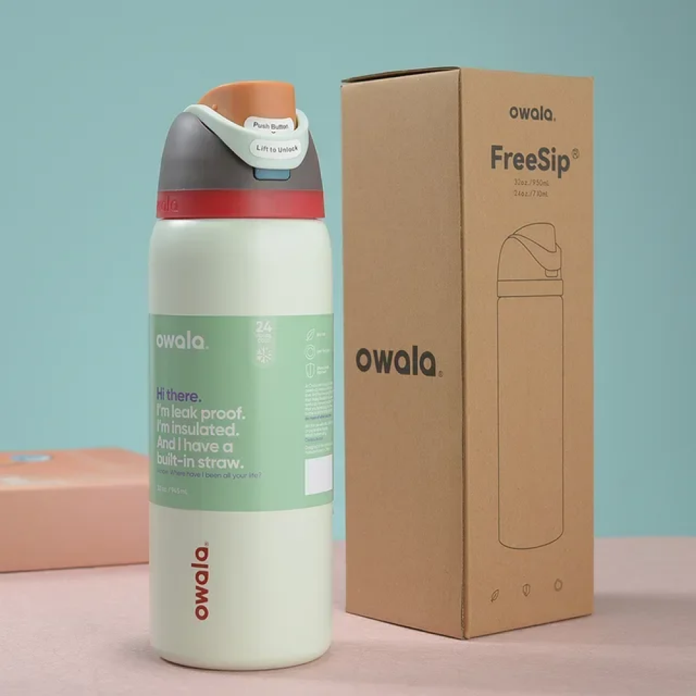OWALA FREESIP 24OZ WATER BOTTLE – HYDRATION REDEFINED - IVORY WHITE