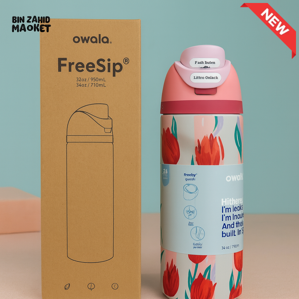 OWALA FREESIP 24OZ WATER BOTTLE - TULIP RED