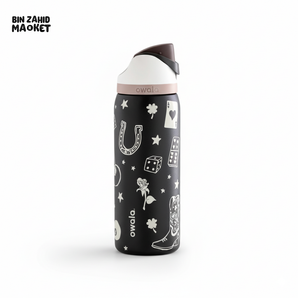 OWALA FREESIP 32OZ WATER BOTTLE - GOOD LUCK