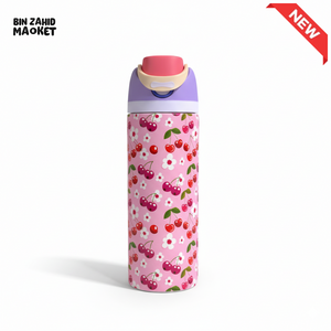 OWALA TYPE WATER BOTTLE - CHERRIES