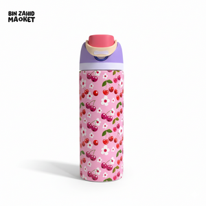OWALA TYPE WATER BOTTLE - CHERRIES