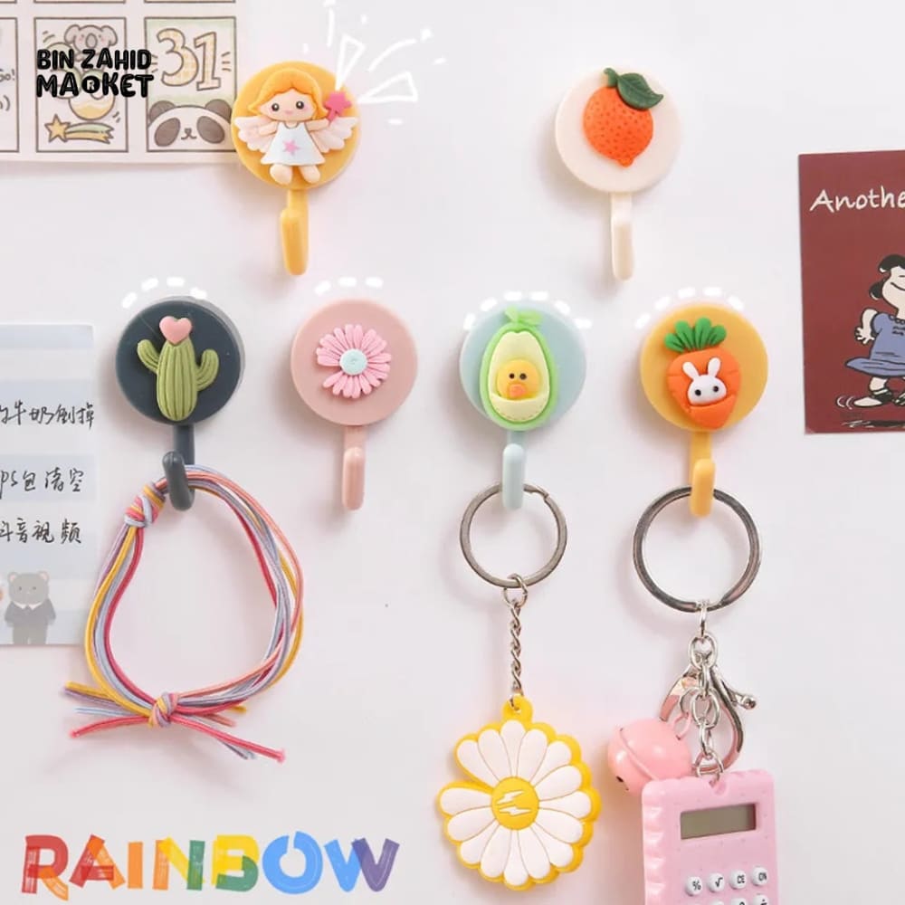 PACK OF 10 CARTOON HOOKS