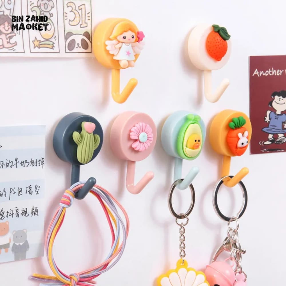 PACK OF 10 CARTOON HOOKS