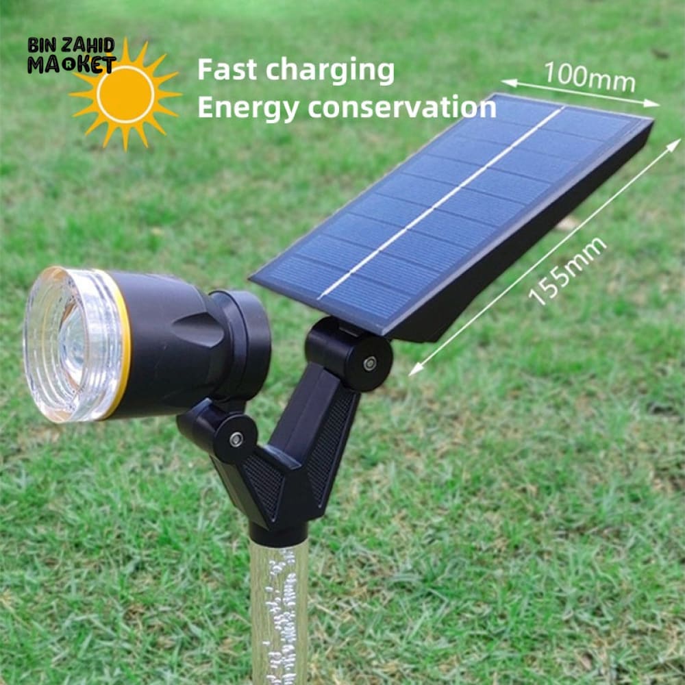 PACK OF 2 SOLAR POWERED OUTDOOR LIGHTS WATERPROOF LED FOR COURTYARD BALCONY & GARDEN