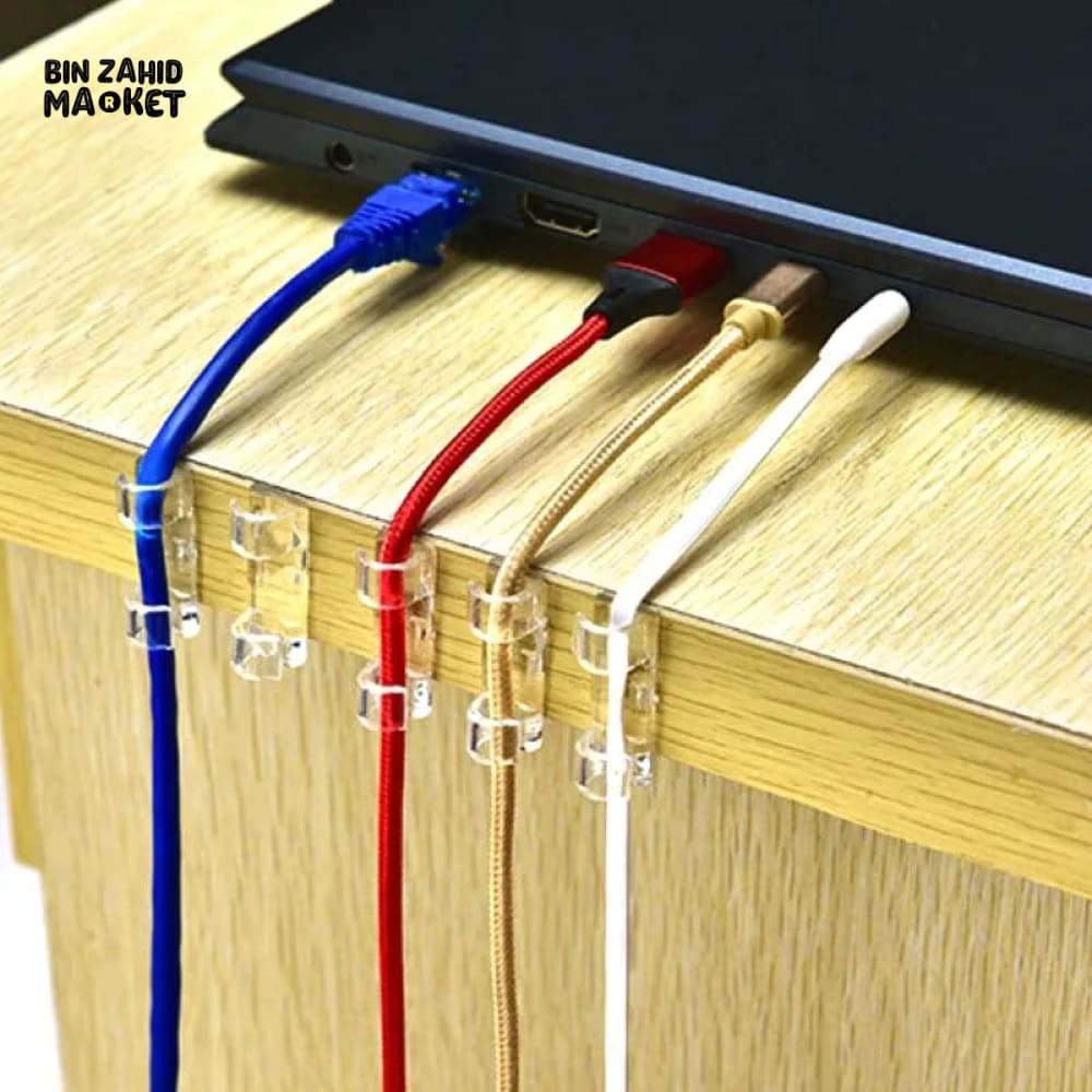 PACK OF 20 SELF STICK WIRE ORGANIZER