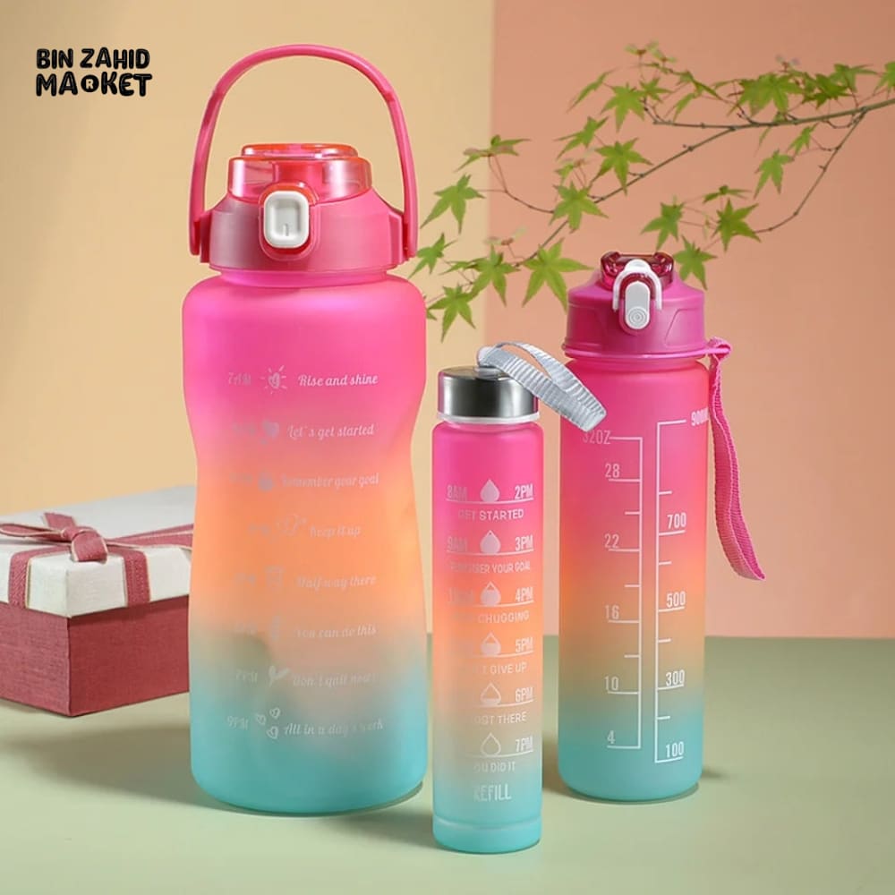 Pack of 3 Hydrated Bottles Set
