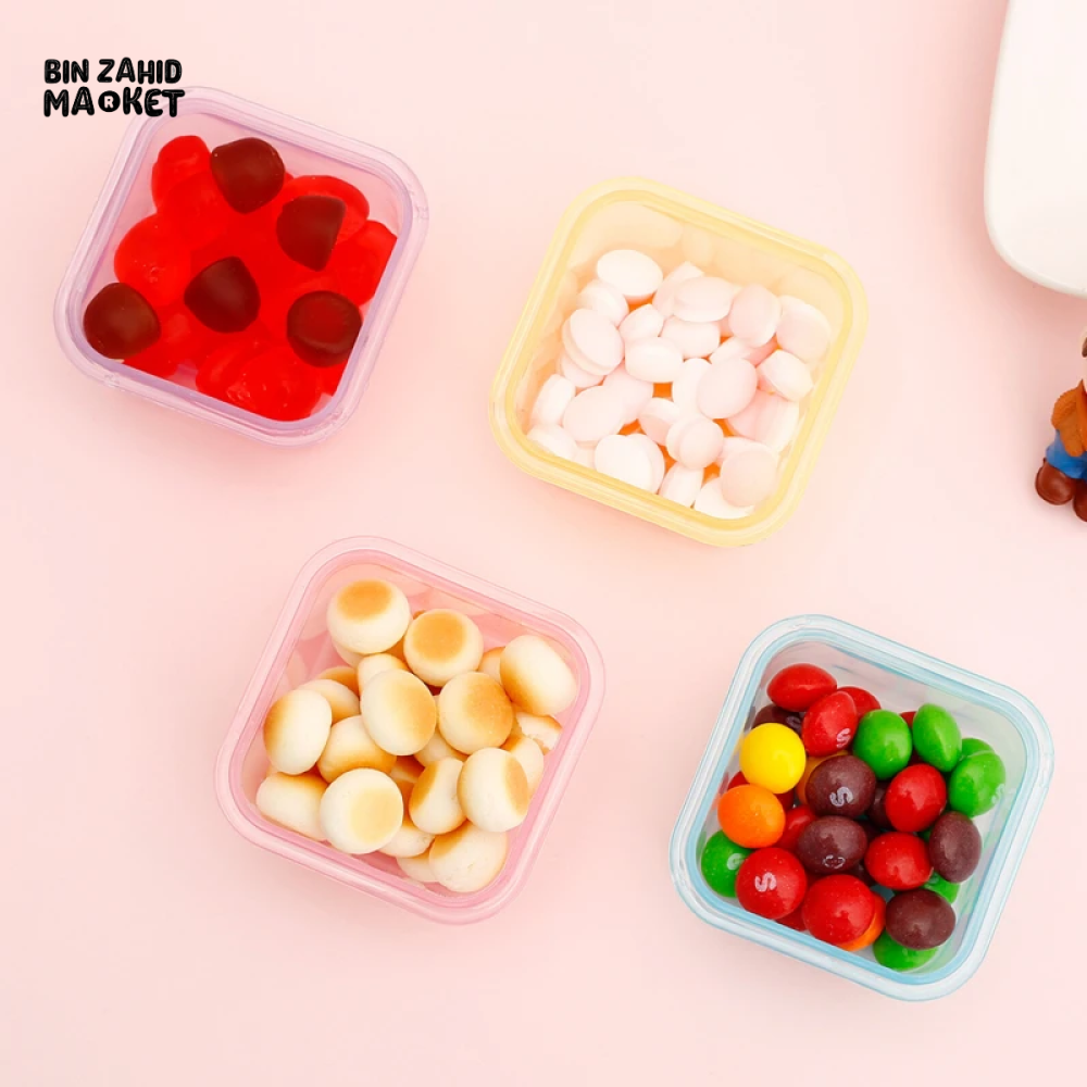 PACK OF 4 – 60ML FOOD-GRADE SEALABLE STORAGE BOXES – BABY FOOD, JAM, LUNCH