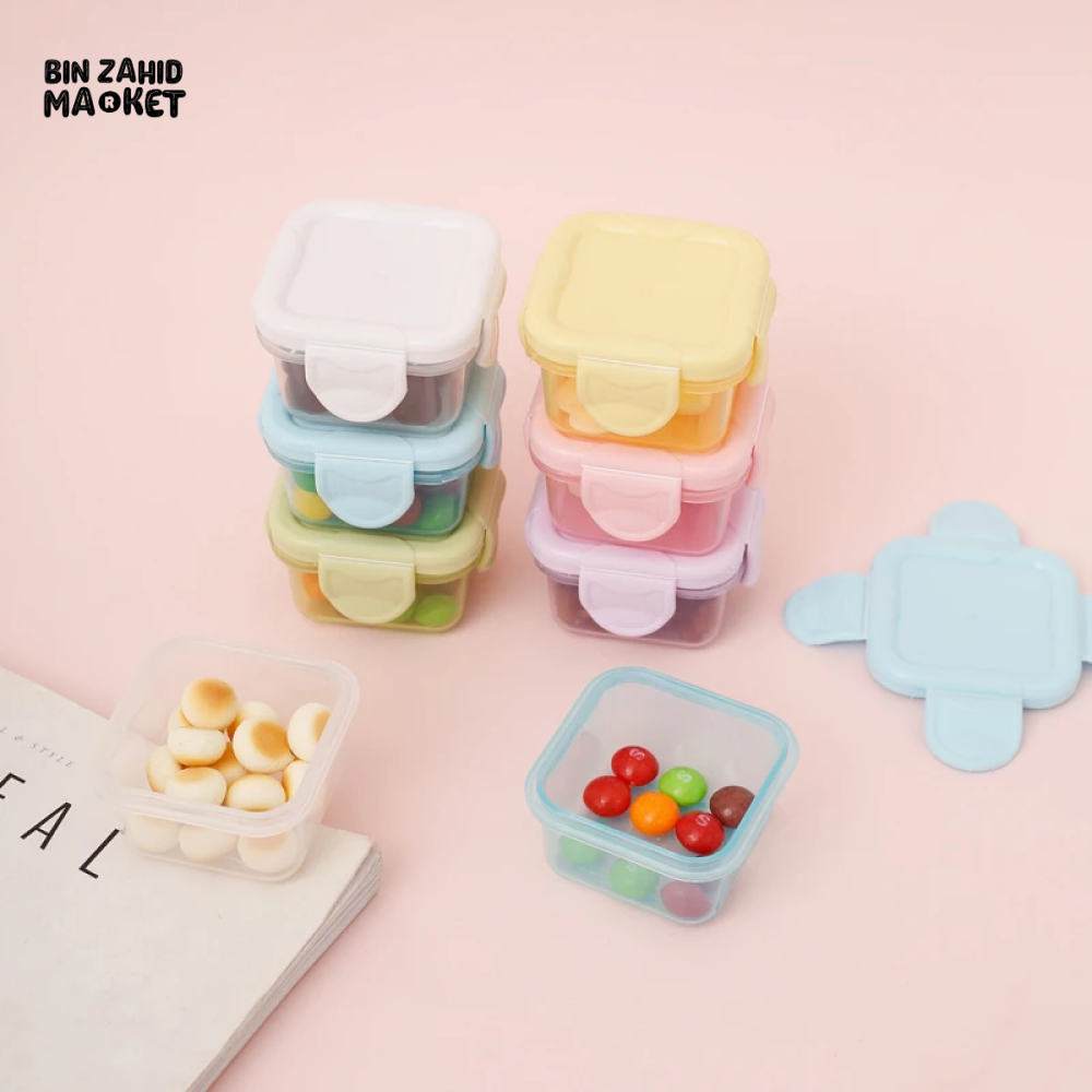 PACK OF 4 – 60ML FOOD-GRADE SEALABLE STORAGE BOXES – BABY FOOD, JAM, LUNCH
