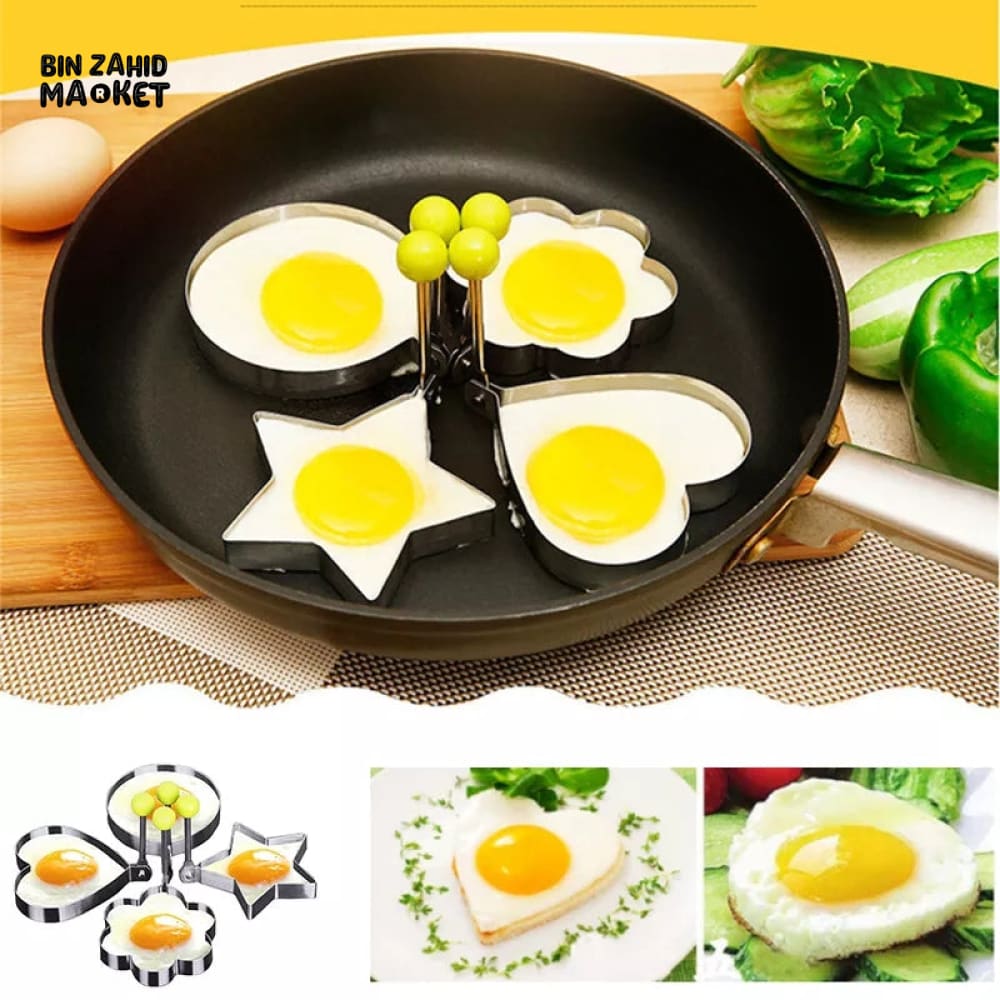 PACK OF 4 DIFFERENT SHAPE EGG MOLDS