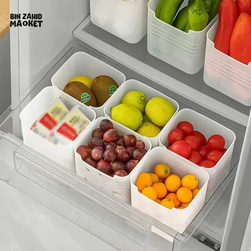 PACK OF 4 REFRIGERATOR FOOD STORAGE BOXES