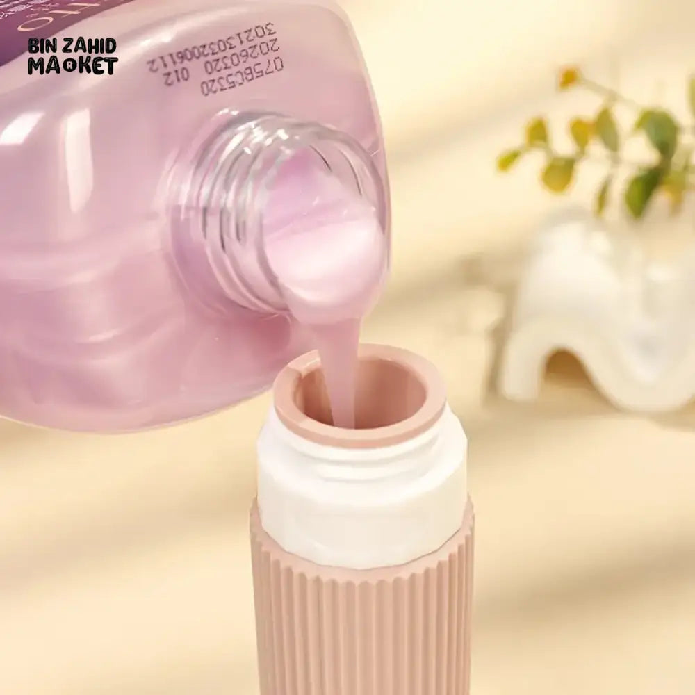 PACK OF 4 SILICONE TRAVEL BOTTLES PORTABLE BPA FREE LEAK PROOF CONTAINERS