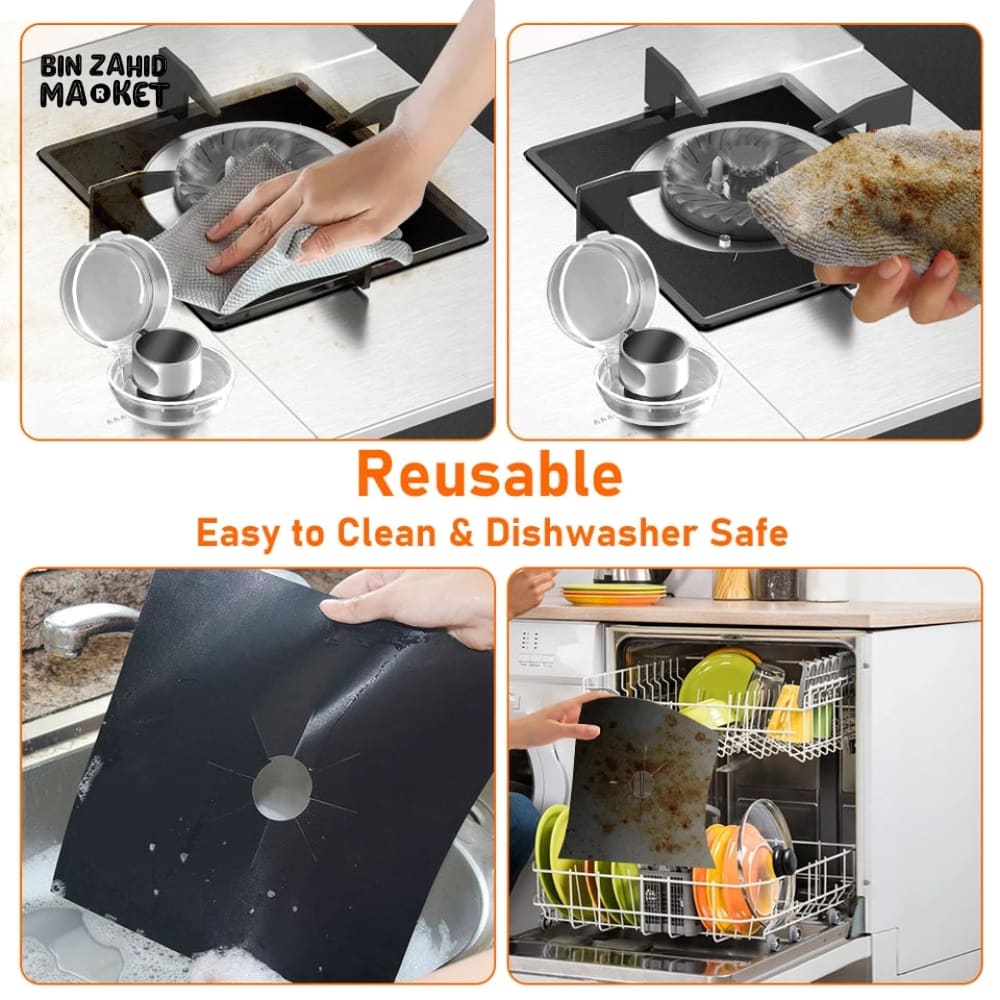 PACK OF 4 STOVE PROTECTON SHEETS