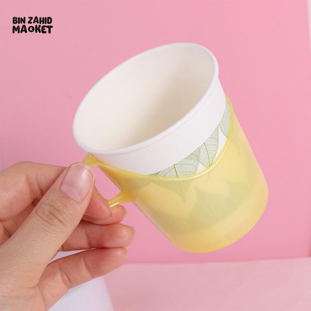 PACK OF 6 ANTI-SCALD TEA & COFFEE CUP HOLDER - INSULATED HEAT-RESISTANT CUP STAND