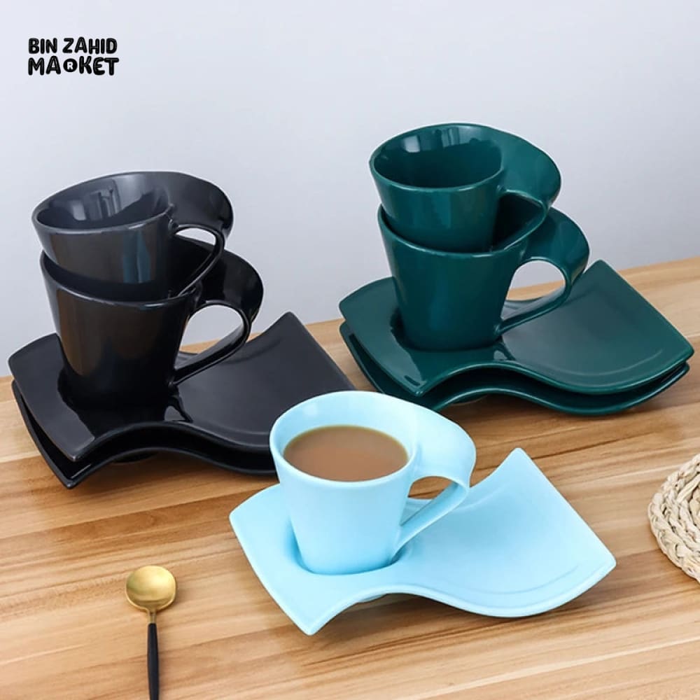 PACK OF 6 EUROPEAN WAVE ACRYLIC CUP