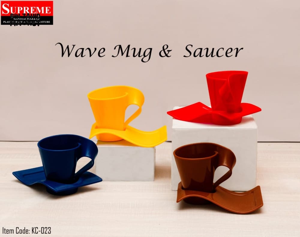 PACK OF 6 EUROPEAN WAVE ACRYLIC CUP