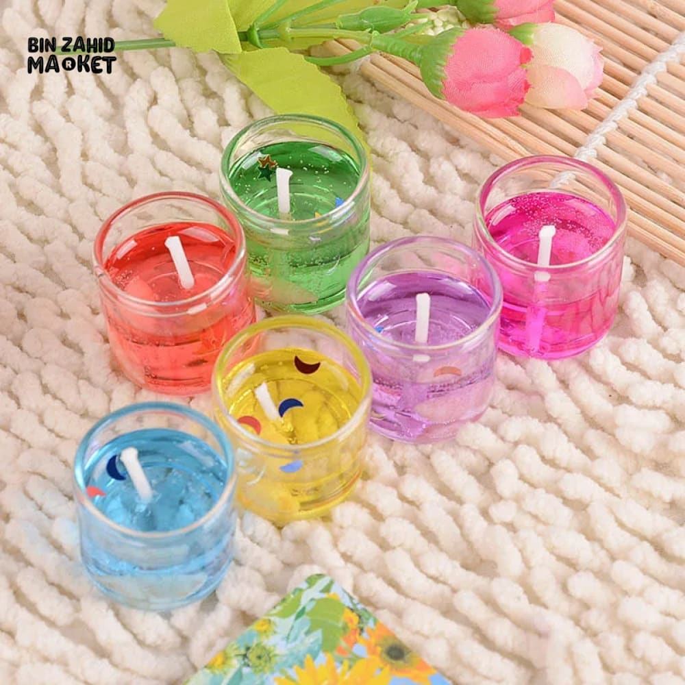 PACK OF 6 FANCY DECOR CANDLES