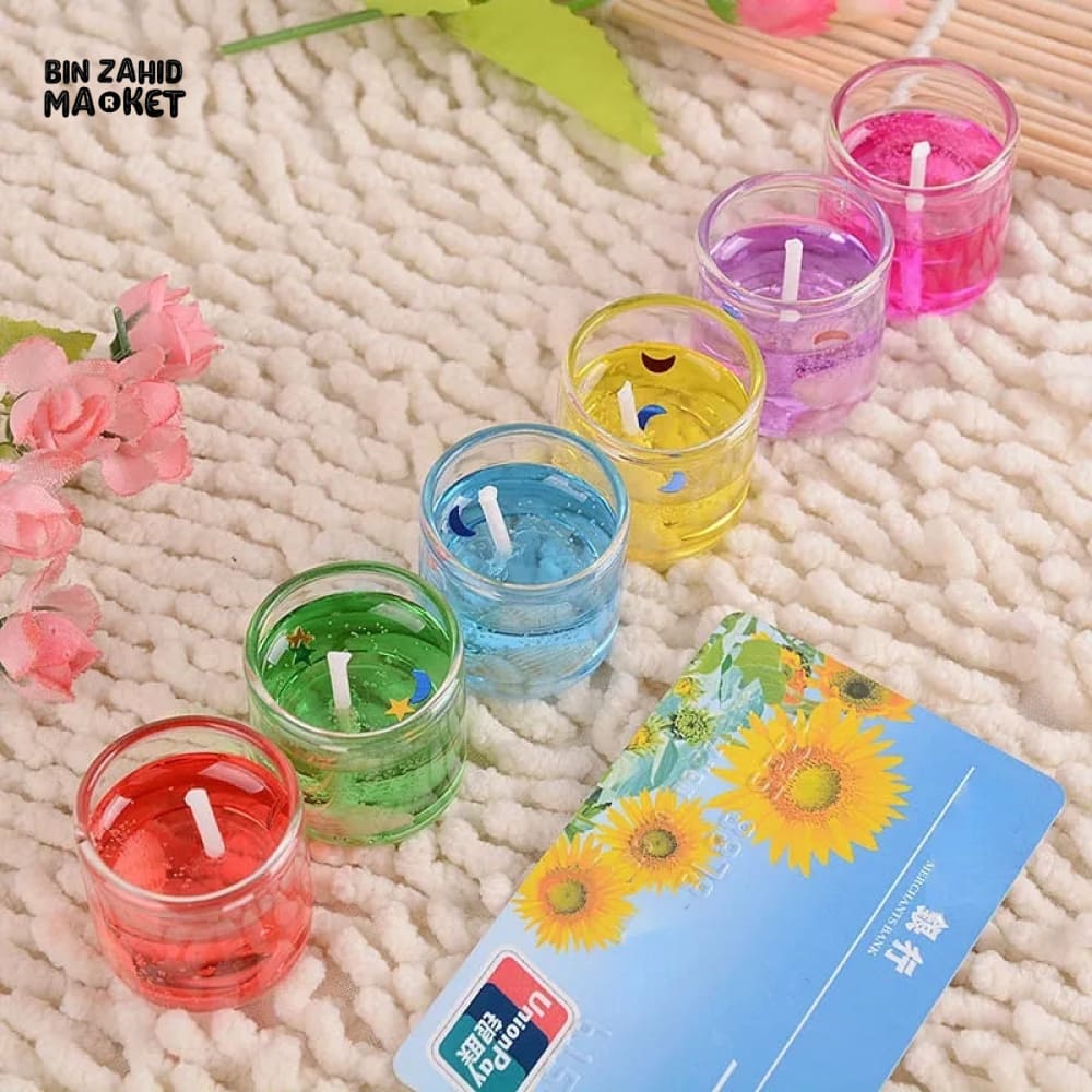 PACK OF 6 FANCY DECOR CANDLES