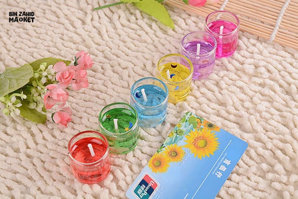 PACK OF 6 FANCY DECOR CANDLES
