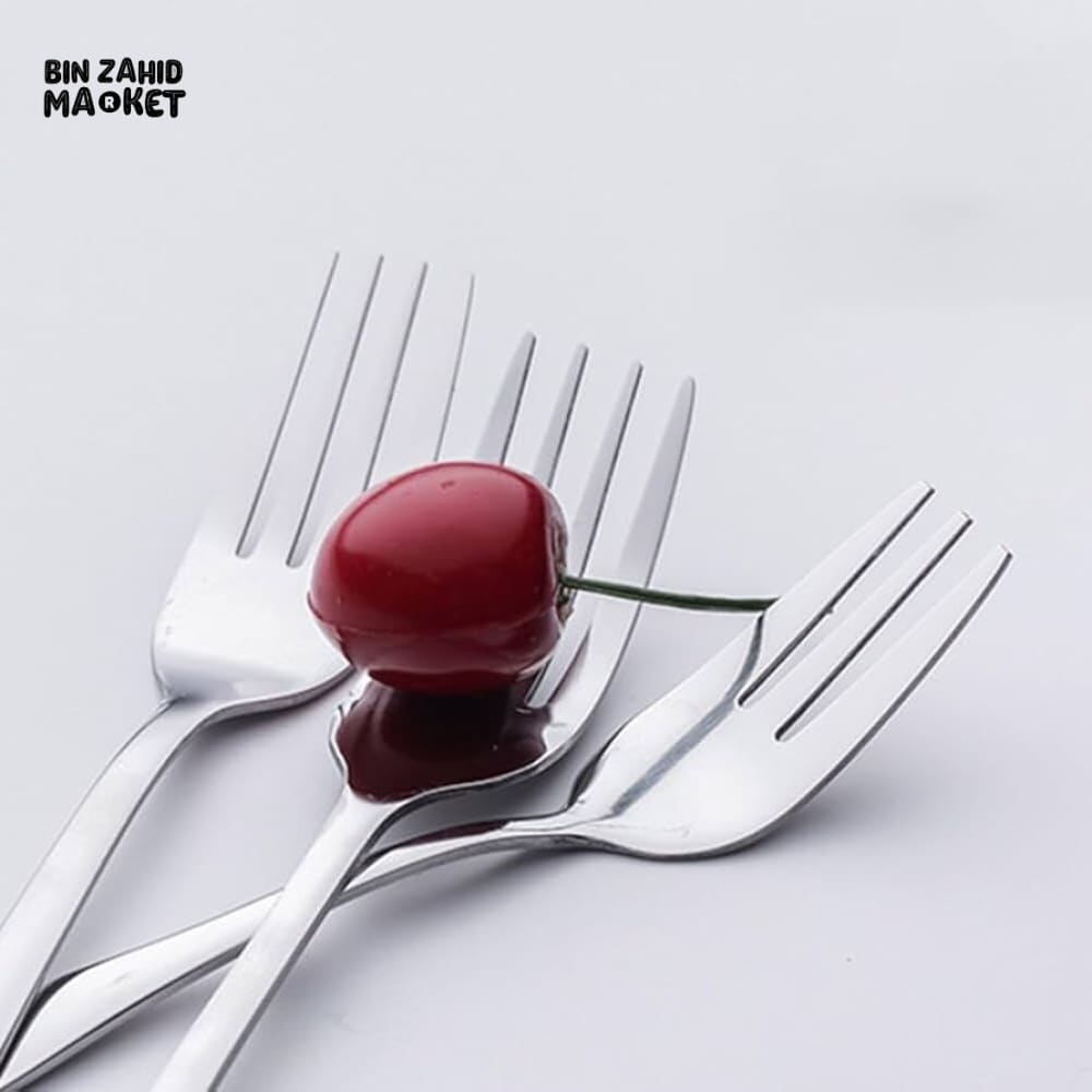 PACK OF 6PCS STAINLESS STEEL FORKS – DURABLE & RUST-RESISTANT CUTLERY SET