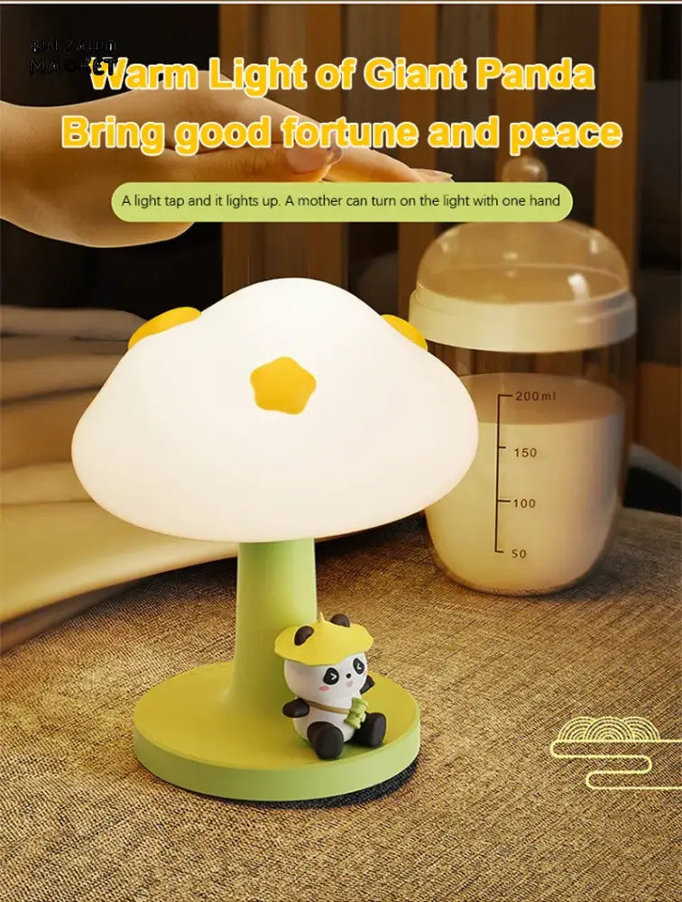 PANDA CLOUD NIGHT LAMP – RECHARGEABLE USB TOUCH DIMMABLE AMBIENT LIGHT