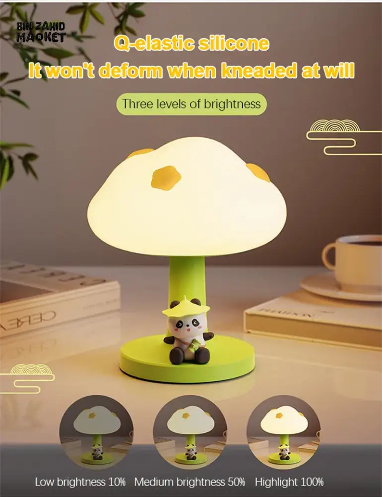 PANDA CLOUD NIGHT LAMP – RECHARGEABLE USB TOUCH DIMMABLE AMBIENT LIGHT