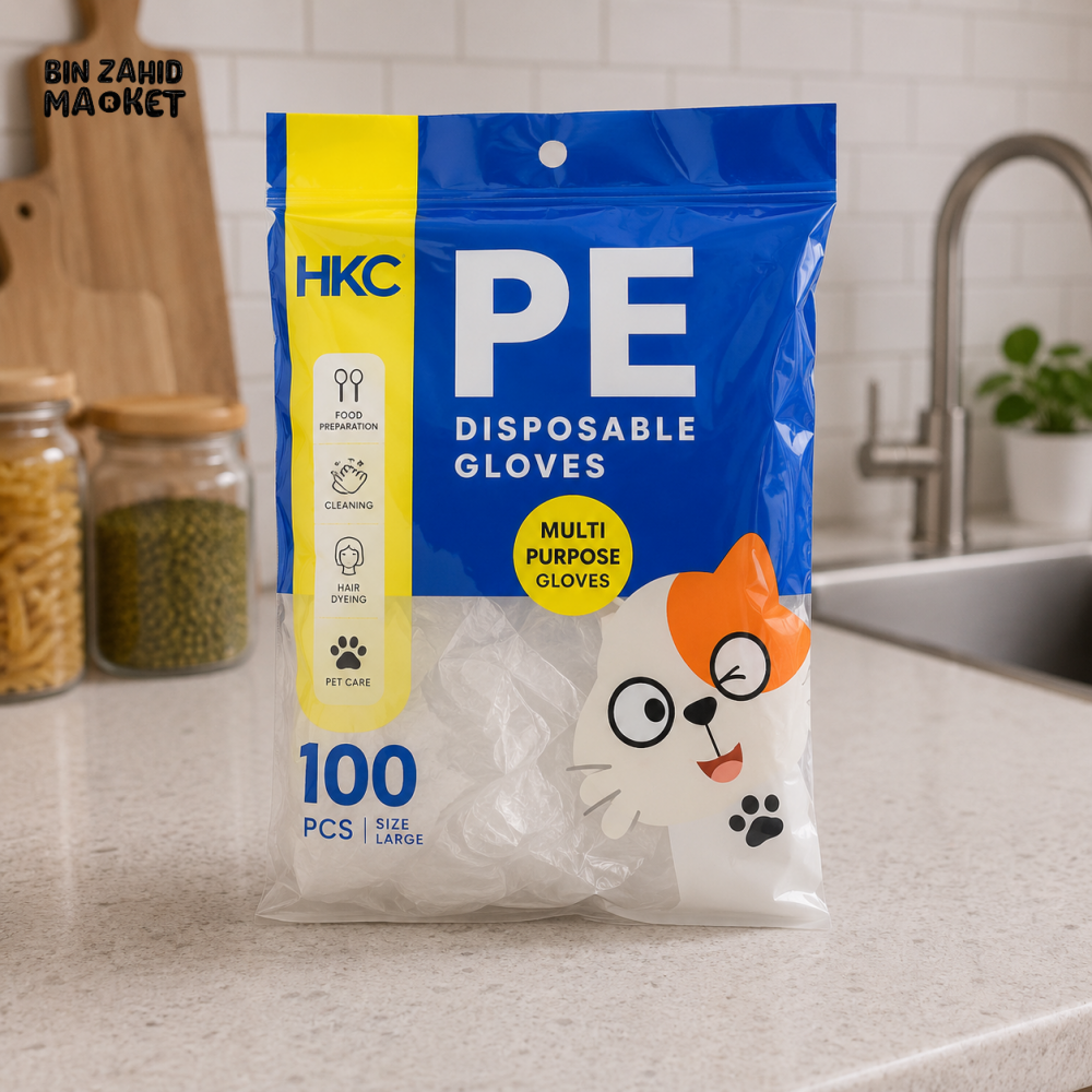 PE DISPOSABLE GLOVES – 100 PCS - Cleaning Gloves