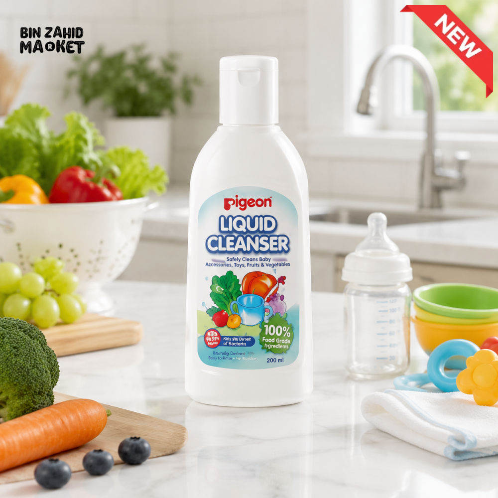 PIGEON 200ML BABY BOTTLE & ACCESSORY CLEANER