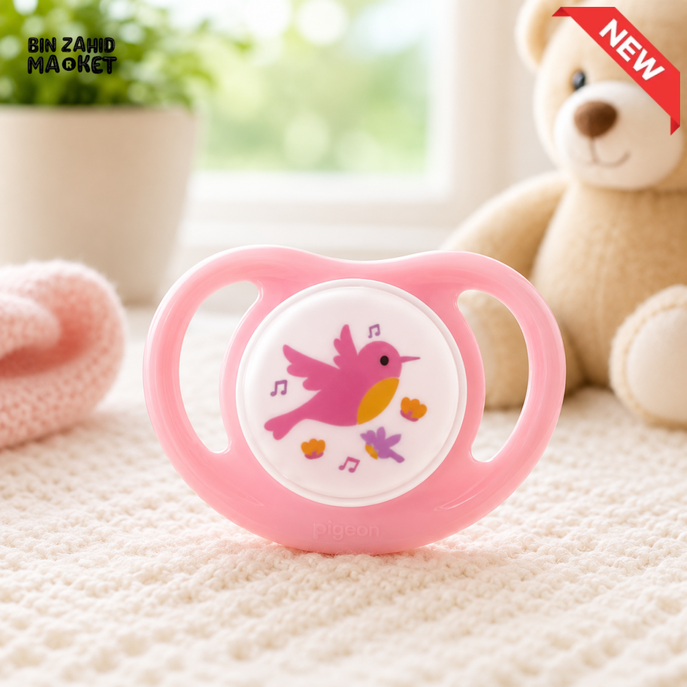 PIGEON BABY PACIFIER – BIRD MOTIF (0–6 MONTHS)