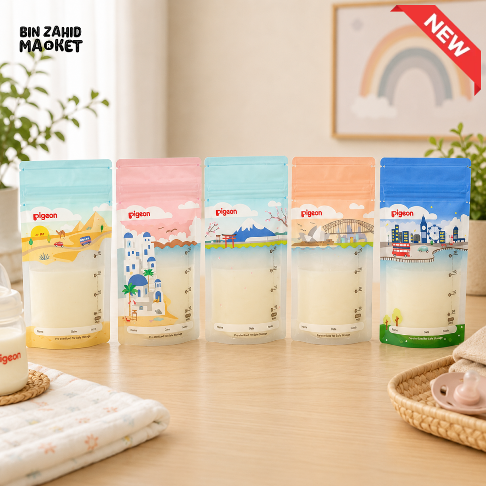 PIGEON BREASTMILK STORAGE BAGS – 120ML (25 PCS)