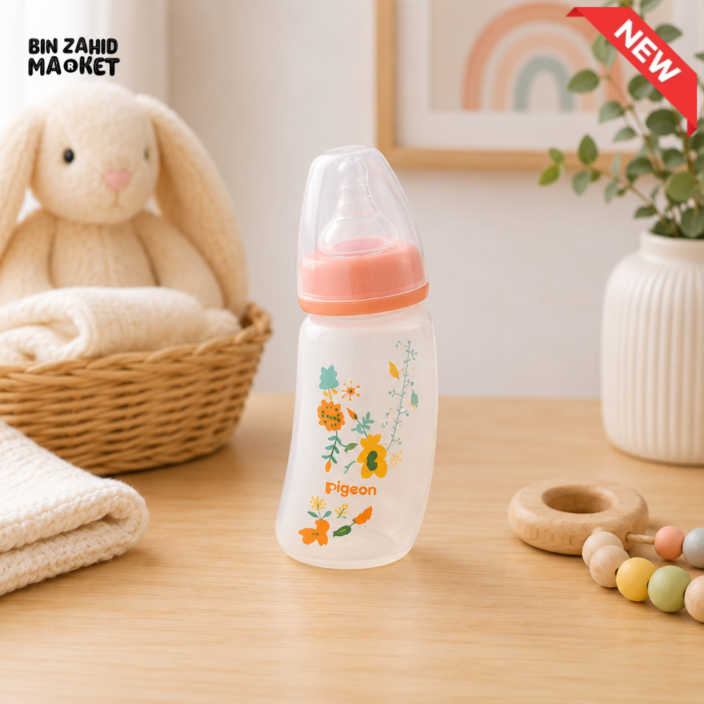 PIGEON CURVE STANDARD NECK NURSING BOTTLE PP 150ML FOREST