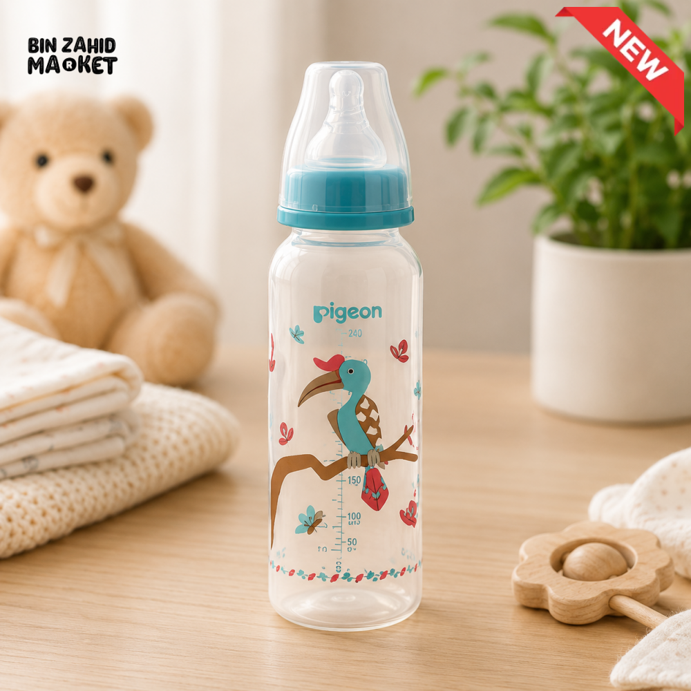 PIGEON FLEXIBLE STANDARD NECK FEEDER PP RP 240ML – HORNBILL