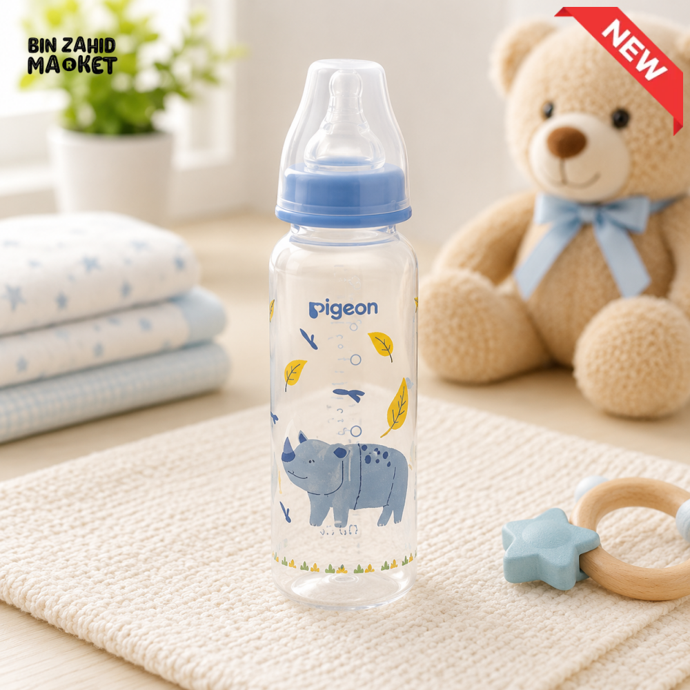 PIGEON FLEXIBLE STANDARD NECK FEEDER PP RP 240ML – RHINO