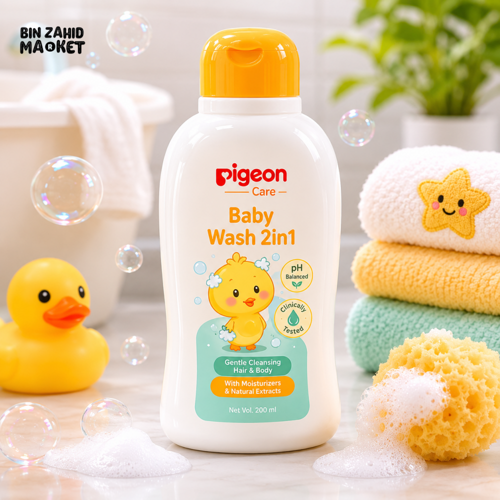 PIGEON JOJOBA BABY WASH 2IN1 200ML