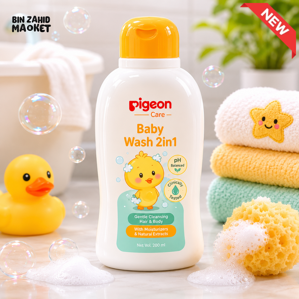 PIGEON JOJOBA BABY WASH 2IN1 200ML