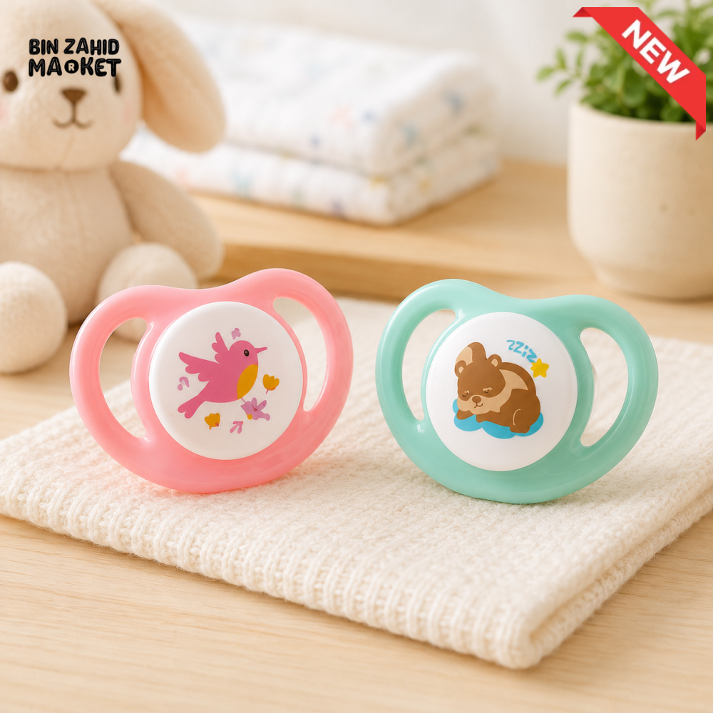 PIGEON MINILIGHT SOFTEST SILICONE GIRL PACIFIER 2PCS - S